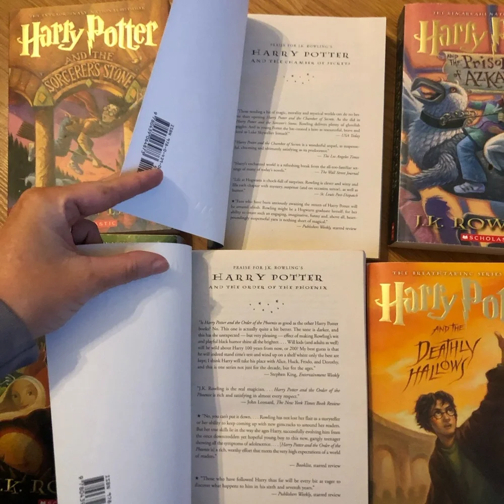 Harry Potter Paperback 1-7 Book Set - Picture 3 of 12